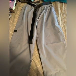 Romwe Grey Pants with Belt
